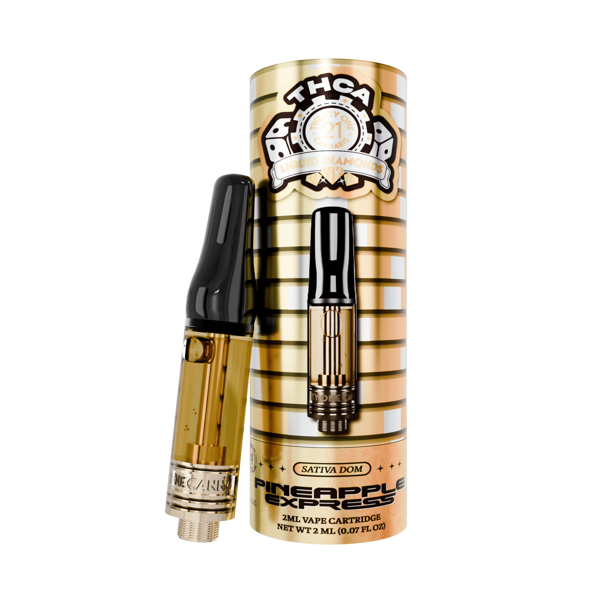 Twenty One Cannabis Vape Cartridge 2ml THCA