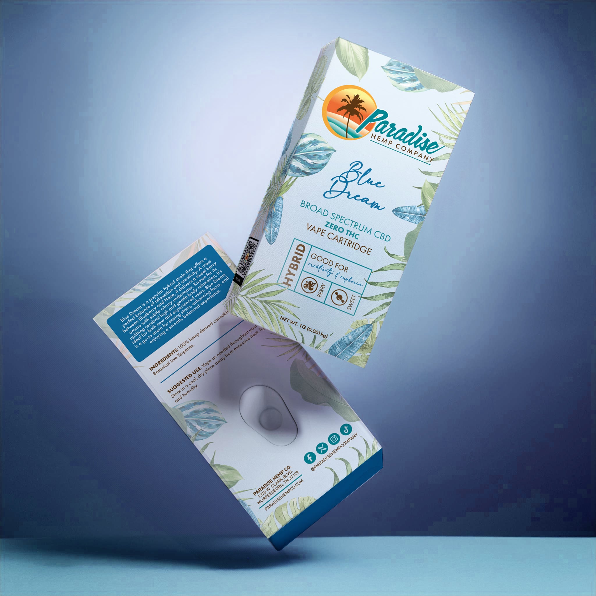 Paradise Hemp Company Broad Spectrum CBD Cartridge