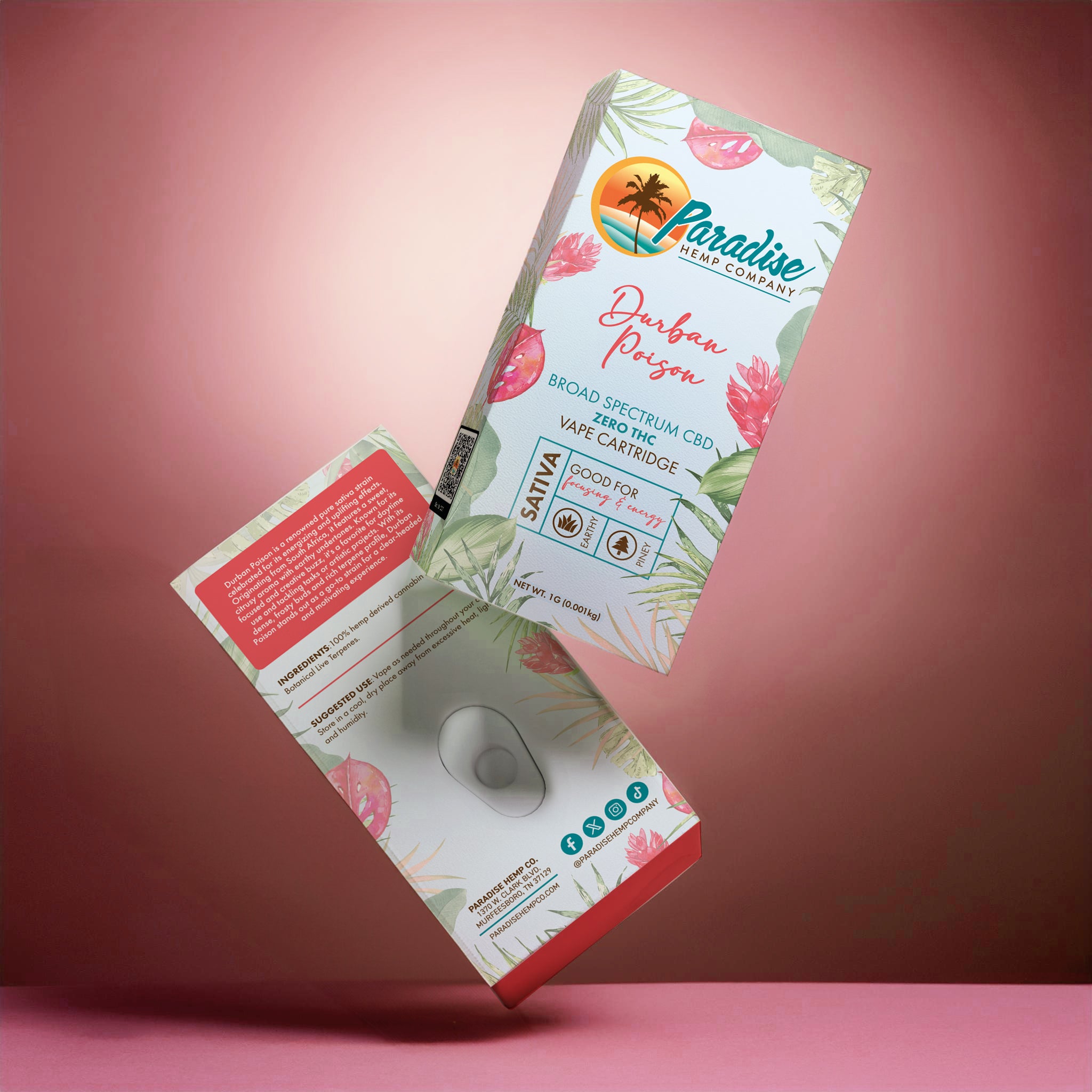 Paradise Hemp Company Broad Spectrum CBD Cartridge