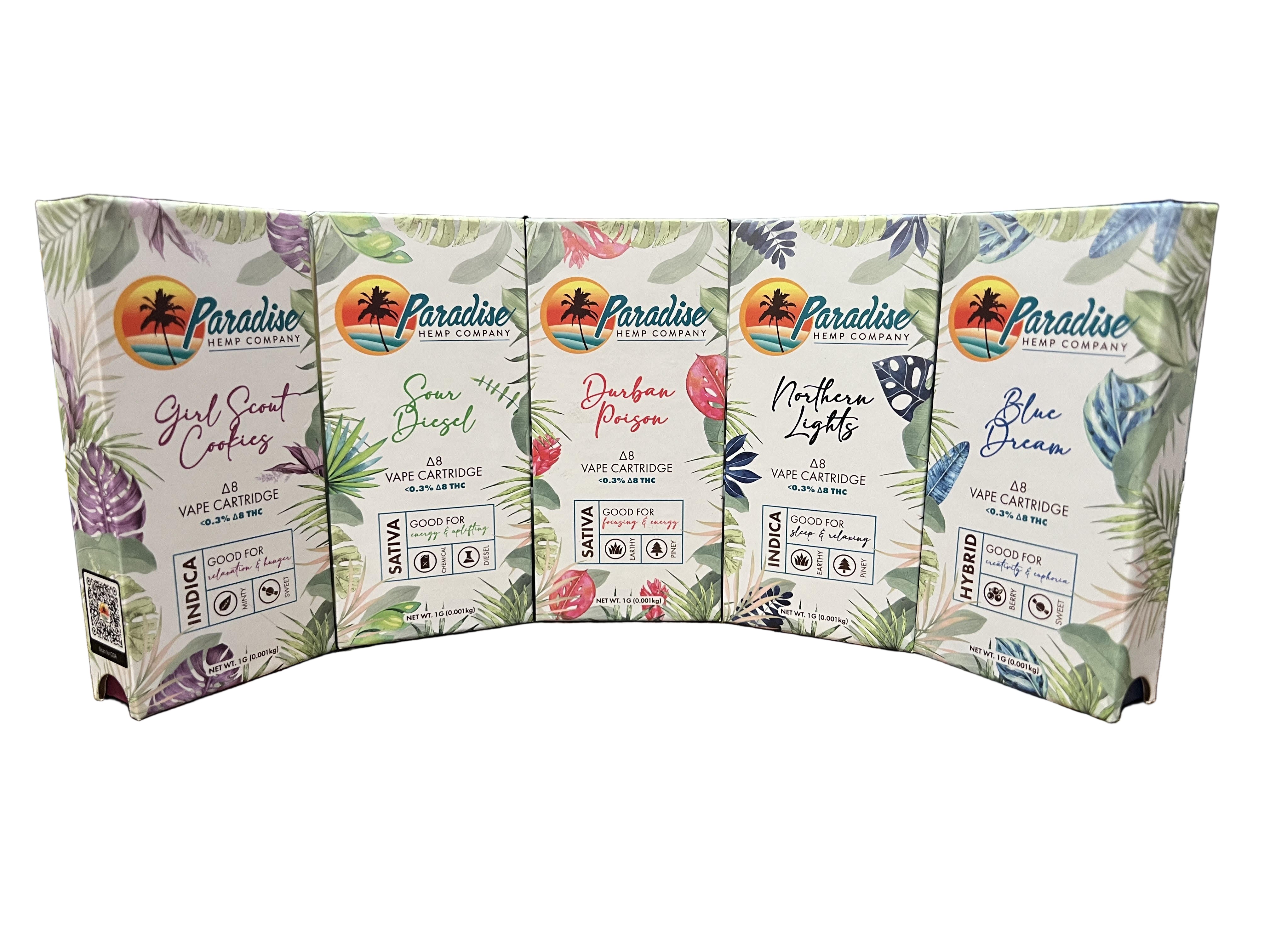 Paradise Delta-8 Vape Cartridges