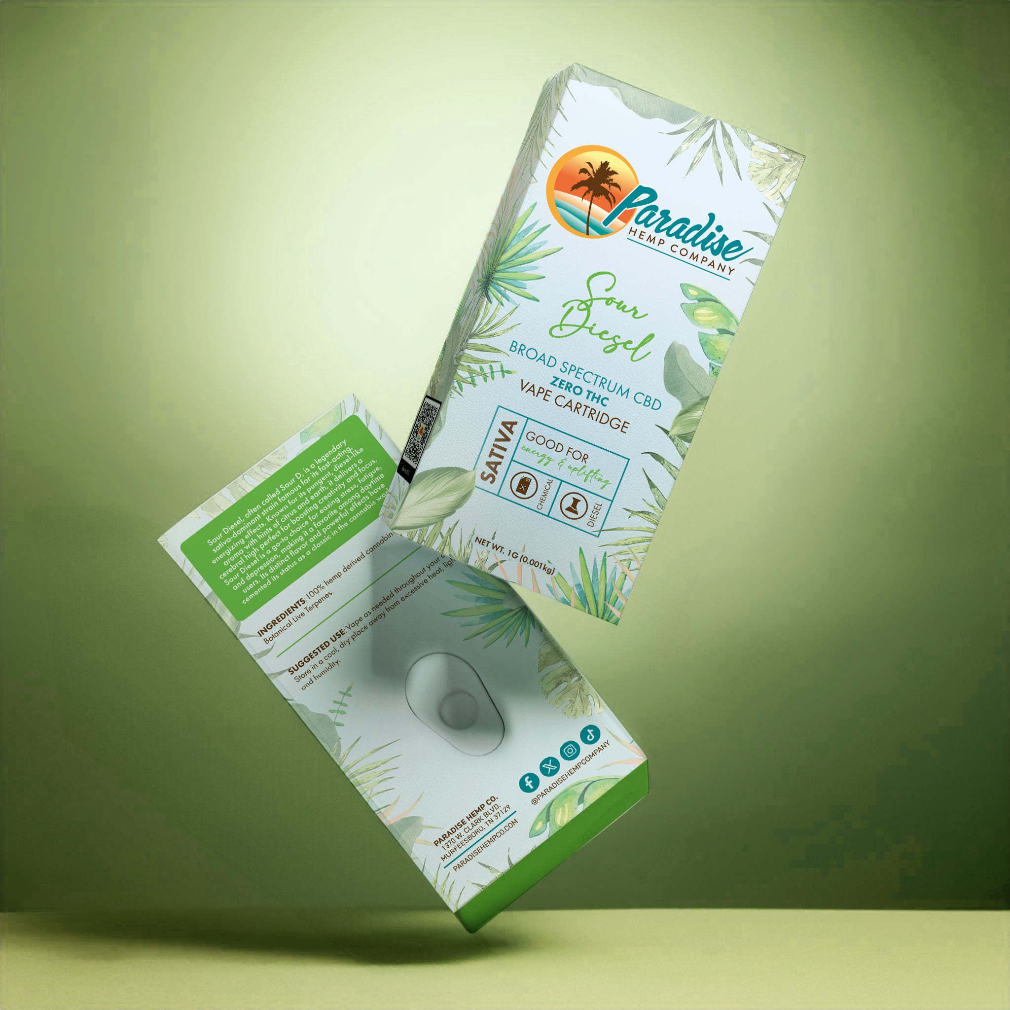 Paradise Hemp Company Broad Spectrum CBD Cartridge